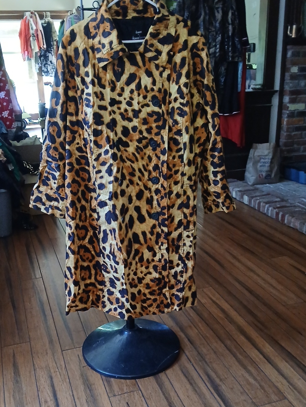 Leopard Print Kids Dress - Animal Print Button Front